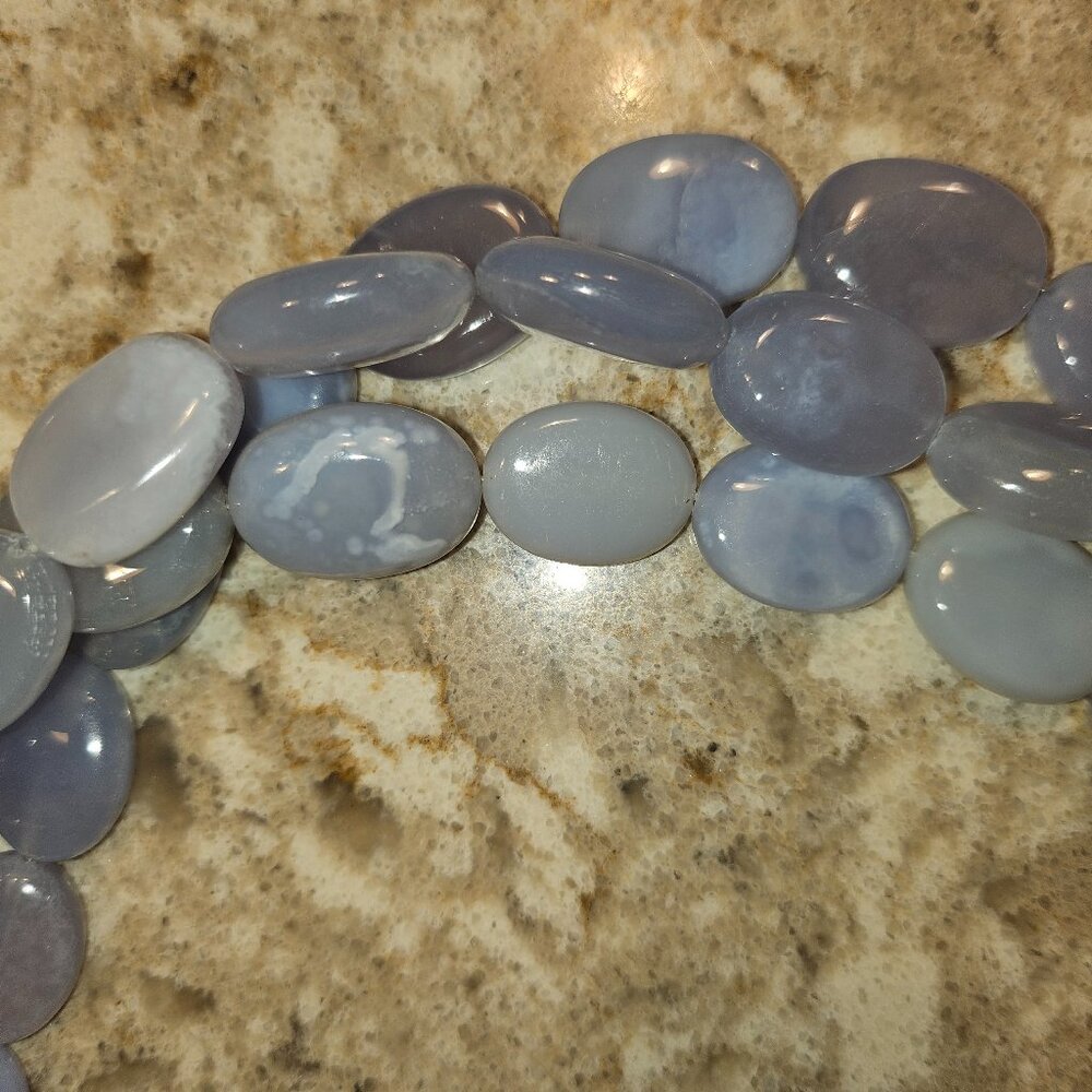 Natural Chalcedony 3 Strand Necklace, Jay King